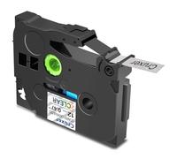 Cruxer 1 Pack Replacement for Brother P-Touch TZe-131L1 AZe-131L1 Glitter Bling Laser Laminated Tapes，Black on Starry Clear 0.47'' 12mm x 8m Compatible for Brother PT-H100R PT-200 PT-H110 PT-D410