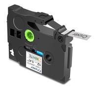 Cruxer 1 Pack Replacement for Brother P-Touch TZe-231L1 AZe-231L1 Glitter Bling Laser Laminated Tapes，Black on Starry White 0.47'' 12mm x 8m Compatible for Brother PT-H100R PT-200 PT-H110 PT-D410