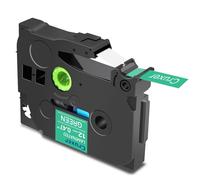 Cruxer 1 Pack Replacement for Brother P-Touch TZe-735 AZe-735 Green Laminated Tapes,White on Green 0.47'' 12mm x 8m Cassette Compatible for Brother PT-H100R PT-200 PT-H110 PT-D410 PT-E110VP