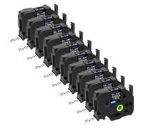 Cruxer 10 Pack Replacement for P-Touch STe-151 ST151 ST-151 STe151 Electro-Chemical Etching Label Stencil Metal Tape 24mm 0.94 3m for Ptouch D600 D600VP E500 E550W H500LI P700 P750W P750WVP Makers