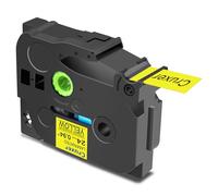 Cruxer 100 Pack Replacement for Brother P-Touch TZe-S651 AZe-S651 Extra Strength Adhesive Laminated Tapes，Black on Yellow 0.94'' 24mm x 8m Compatible for Brother PT-P700 PT-E550WVP PT-P750W PT-2730VP