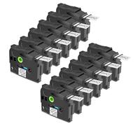 Cruxer 12 Pack Replacement for Brother P-Touch TZe-151 AZe-151 Clear Laminated Tapes，Black on Transparent 0.94'' 24mm x 8m Cassette Compatible for Brother PT-P700 PT-E550WVP PT-P750W PT-2730VP