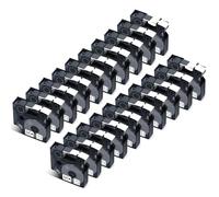 Cruxer 20-Pack Compatible for Dymo D1 45013 S0720530 Label Tape，Black on White 12mm x 7m Replacement for Dymo LabelManager 160 210D 500TS LabelPoint 100 350 LabelWriter Duo 3M PL150
