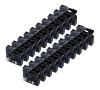 Cruxer 20-Pack Compatible for Dymo D1 45021 S0720610 Label Tape，White on Blak 12mm x 7m Replacement for Dymo LabelManager 160 210D 500TS LabelPoint 100 350 LabelWriter Duo 3M PL150