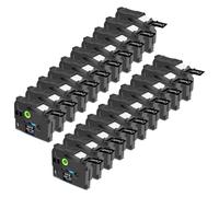 Cruxer 20 Pack Replacement for Brother P-Touch TZe-355 AZe-355 Black Laminated Tapes，White on Black 0.94'' 24mm x 8m Cassette Compatible for Brother PT-P700 PT-E550WVP PT-P750W PT-2730VP