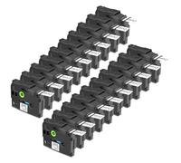 Cruxer 20 Pack Replacement for Brother P-Touch TZe-S241 AZe-S241 Extra Strength Adhesive Laminated Tapes，Black on White 0.7'' 18mm x 8m Compatible for Brother PT-P710BTH PT-E550WVP PT-P700 PT-2500PC