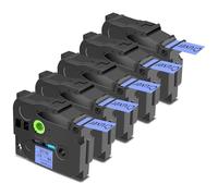 Cruxer 5 Pack Replacement for Brother P-Touch TZe-541 AZe-541 Blue Laminated Tapes,Black on Blue 0.7'' 18mm x 8m Cassette Compatible for Brother PT-P710BTH PT-E550WVP PT-P700 PT-2500PC