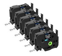 Cruxer 6 Pack Replacement for P-Touch STe-151 ST151 ST-151 STe151 Electro-Chemical Etching Label Stencil Metal Tape 24mm 0.94 3m for Ptouch D600 D600VP E500 E550W H500LI P700 P750W P750WVP Makers