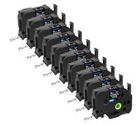 Cruxer 8 Pack Replacement for P-Touch STe-141 ST141 ST-141 STe141 Electro-Chemical Etching Label Stencil Metal Tape 18mm 0.7" 3M for Ptouch PT-D400 D450 E500 D600 H300 E300 P710BT 2600 2610 Makers