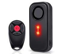 Cruxer Bike/Car Alarm with Red Flashing Light, Max 113dB Vibration Sensor Alarm, Wireless Remote Anti Theft Device, 7 Levels Sensitivity, IP66 Waterproof for Bike Car Motorcycle Scooter Ebike