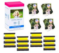 Cruxer Compatible for Canon Selphy CP1500 CP1300 Ink and Paper 100 x 148mm KP-108IN KP108IN for Cannon CP Selphy CP910 CP780 CP760 CP1000 CP1200 Printer 432 Sheets Photo Paper 12 Ink Cartridges