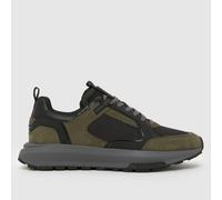 CRUYFF Men's Rayado Trainers in Black & Green, Rubber, Size: 7 UK 7 (EU 41)