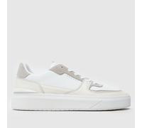 CRUYFF Men's Surefire Trainers in White & Grey, Leather, Size: 7 UK 7 (EU 41)
