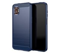 CruzerLite Carbon Fiber Texture Anti-Scratch Shock Absorption Case Designed for Samsung Galaxy XCover 7 Pro Case (2025) (Blue)