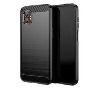 CruzerLite Carbon Fiber Texture Anti-Scratch Shock Absorption Case Designed for Samsung Galaxy XCover 7 Pro Case (2025) (Black)