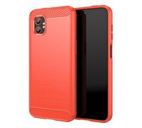 CruzerLite Carbon Fiber Texture Anti-Scratch Shock Absorption Case Designed for Samsung Galaxy XCover 7 Pro Case (2025) (Red)
