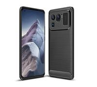CruzerLite Carbon Fiber Texture Design Cover Shock Absorption Xiaomi Mi 11 Ultra Case for Xiaomi Mi 11 Ultra (2021) (Black)
