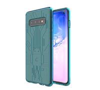 CruzerLite Case for Galaxy S10 Case, Bugdroid Circuit Back Cover Ultra fit Anti-Scratch Shock Absorption Protective Case for Samsung Galaxy S10 (Teal)