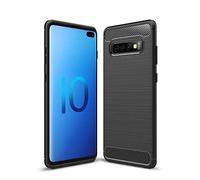 CruzerLite Case for Galaxy S10 Plus Case, Galaxy S10+ Case, Carbon Fiber Shock Absorption Slim Case for Samsung Galaxy S10 Plus (Black)