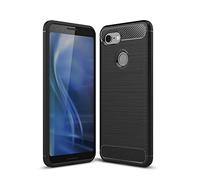 CruzerLite Case for Google Pixel 3 Case, Carbon Fiber Shock Absorption Slim Case for Google Pixel 3 (Black)