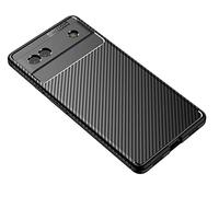 CruzerLite Case for Google Pixel 6a Case, Carbon Fiber Texture Design Cover Anti-Scratch Shock Absorption for Google Pixel 6a 5G Case (2022) (Carbon Black)