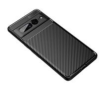 CruzerLite Case for Google Pixel 7 Pro Case, Carbon Fiber Texture Design Cover Anti-Scratch Shock Absorption for Google Pixel 7 Pro 5G Case (2022) (Carbon Black)