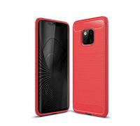 CruzerLite Case for Huawei Mate 20 Pro - Carbon Fiber Shock Absorption Slim Case (Red)