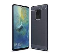 CruzerLite Case for Huawei Mate 20X Case, Carbon Fiber Shock Absorption Slim Case for Huawei Mate 20X (Blue)