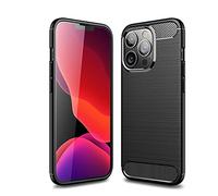CruzerLite Case for iPhone 13 Pro Case, Carbon Fiber Texture Design Cover Anti-Scratch Shock Absorption Case for iPhone 13 Pro (6.1 Inch) (Black)