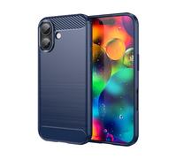 CruzerLite Case for iPhone 17 Case, Carbon Fiber Texture Design Cover Anti-Scratch Shock Absorption Made for iPhone 17 (2025) (Blue)