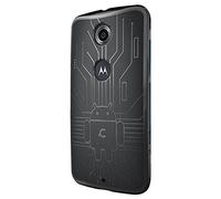 Cruzerlite Case for Nexus 6 Case, Bugdroid Circuit TPU Case for the Google Nexus 6 / Motorola Nexus 6 (2014 Release) - Retail Packaging - Black
