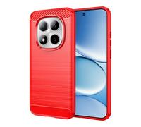 Cruzerlite Case for Redmi Note 15 Pro 5G, Carbon Fibre Texture Design Cover, Anti-Scratch Shock Absorption Protective Case for Redmi Note 15 Pro 5G Case (2025) (Red)