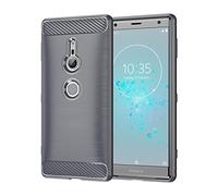 CruzerLite Case for Sony Xperia XZ2 Case, Carbon Fiber Shock Absorption Slim Case for Sony Xperia XZ2 (2018) (Gray)