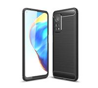 CruzerLite Case for Xiaomi Mi 10T Case, for Xiaomi Mi 10T Pro Case, Carbon Fiber Texture Design Cover Anti-Scratch Shock Absorption Case for Xiaomi Mi 10T/ 10T Pro (2020) (Black)