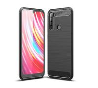 CruzerLite Case for Xiaomi Redmi Note 8T Case, Carbon Fiber Texture Design Cover Anti-Scratch Shock Absorption Case for Xiaomi Redmi Note 8T (Black)