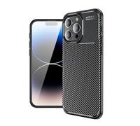 CruzerLite for Apple iPhone 15 Pro Case, Carbon Fiber Texture Design Cover Anti-Scratch Shock Absorption (Carbon Black)