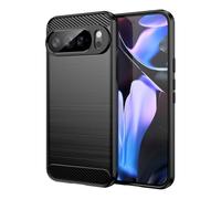 CruzerLite for Google Pixel 10 Pro XL Case, Carbon Fiber Texture Design Cover Anti-Scratch Shock Absorption Designed for Google Pixel 10 Pro XL (2025) (Black)