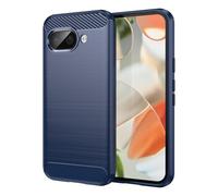 CruzerLite for Google Pixel 9A Case, Carbon Fiber Texture Design Cover Anti-Scratch Shock Absorption Case Designed for Google Pixel 9A (2025) (Blue)
