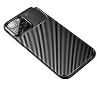 CruzerLite for iPhone 14 Pro Max Case, Carbon Fiber Texture Design Cover Anti-Scratch Shock Absorption (2022) (Carbon Black)