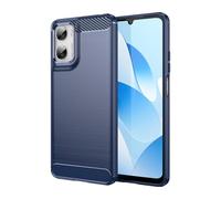 CruzerLite for Moto G06 Case, Carbon Fiber Texture Design Cover Anti-Scratch Shock Absorption Designed for Moto G06 Power Case (2025) (Blue)