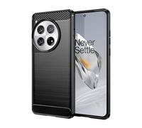CruzerLite for Oneplus 12 Case, Carbon Fiber Texture Design Cover Anti-Scratch Shock Absorption Case (2023) (Black)