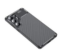 CruzerLite for Samsung Galaxy S25 Ultra Case, Carbon Fiber Texture Design Cover Anti-Scratch Shock Absorption for Samsung Galaxy S25 Ultra (2025) (Carbon Black)