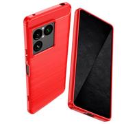 CruzerLite for Sony Xperia 1 VIII Case, Carbon Fiber Texture Design Anti-Scratch Shock Absorption Designed for Sony Xperia 1 VIII (2026) Red