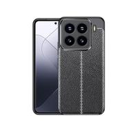 CruzerLite for Xiaomi 15 Case, Carbon Fiber Texture Design Cover Anti-Scratch Shock Absorption Case for Xiaomi 15 (2024) (Leather Black)
