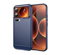 CruzerLite for Xiaomi 17 Pro Max Case, Carbon Fiber Texture Design Cover Anti-Scratch Shock Absorption Designed cover (2025) (Blue, Xiaomi 17 Pro Max)
