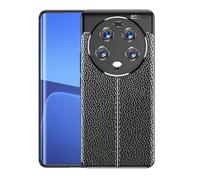 CruzerLite for Xiaomi Mi 13 Ultra Case, Carbon Fiber Texture Design Cover Anti-Scratch Shock Absorption (Leather Black)
