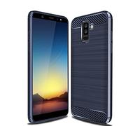CruzerLite Galaxy A6 Plus 2018 Case, Galaxy A6+ 2018 Case, Carbon Fiber Shock Absorption Slim Case for Samsung Galaxy A6 Plus 2018 (Blue)