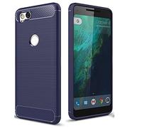 CruzerLite Pixel 2 Case, Google Pixel2 Case, Carbon Fiber Shock Absorption Slim case for Google Pixel 2 (2017) (Blue)