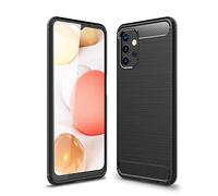CruzerLite Samsung Galaxy A32 5G Case, Carbon Fiber Texture Design Cover Anti-Scratch Shock Absorption Case for Samsung Galaxy A32 5G (2021) (Black)
