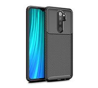 CruzerLite Xiaomi Redmi Note 8 Pro Case, Carbon Fiber Texture Design & Leather Texture Design Back Cover Anti-Scratch Shock Absorption Case for Xiaomi Redmi Note 8 Pro (Carbon Black)